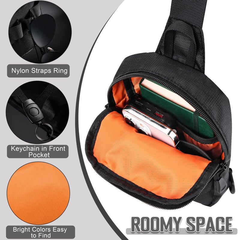 DEYACE Mens Sling Bag, YKK Zippers Small Crossbody Bag for Hiking Travel Work, Water Resistant Utility EDC Mini Chest Bag - Image 3