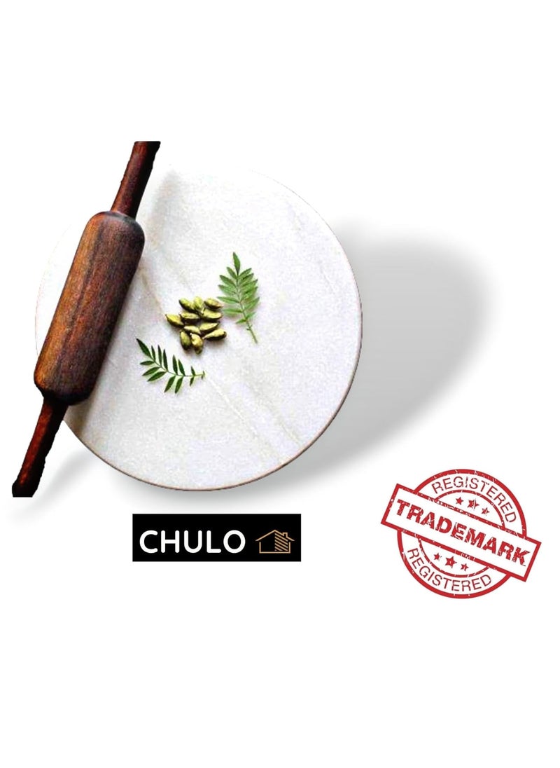 CHULO CHULO CHKLA BELAN Set for KITHCENROTI MakerCHKLA BELANCHAPATI MakerRolling PIN and Board White  - Image 4
