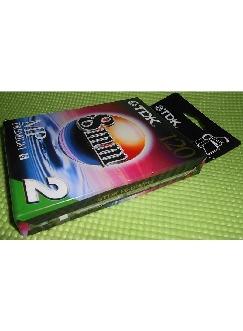 TDK TDK P6-120MP 8mm MP Premium Camcorder Video Tape - 2 Pack  - Image 2