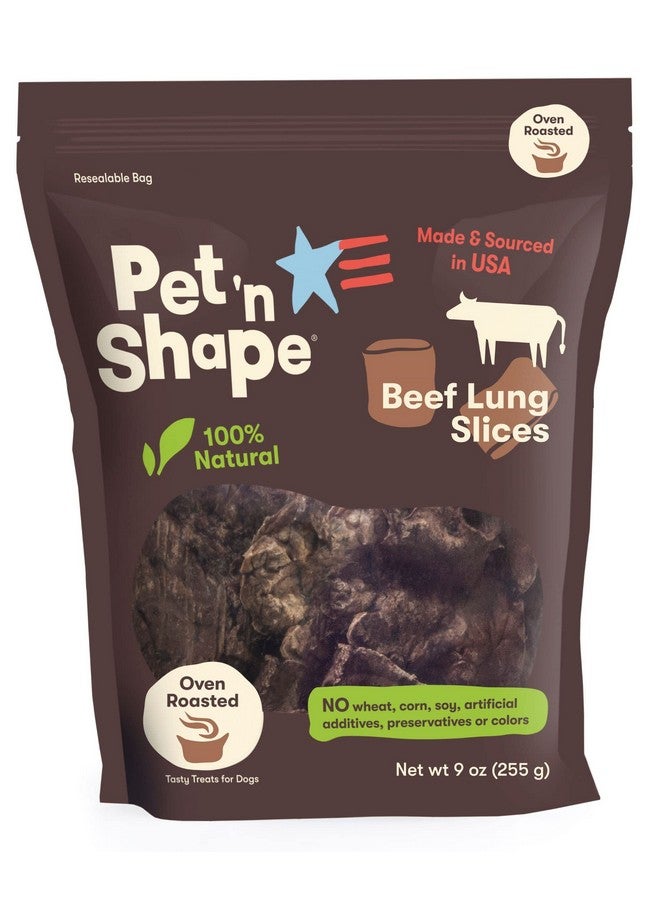 Pet 'n Shape Beef Lung Dog Treats  Made And Sourced In The Usa  Training Treat  9 Ounce - Image 1