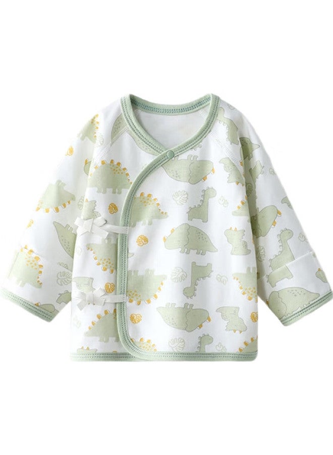 Beptides Newborn Infant Half-Back Shirt, Spring And Summer, Newborn Clothes, Pure Cotton, New Style Baby Top, Monk Robe - Image 2