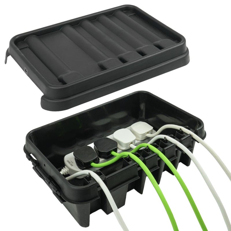 Generic Dri-Box DB-285-UK-B FL-1859-285 IP55 Weatherproof Box, Black  - Image 1
