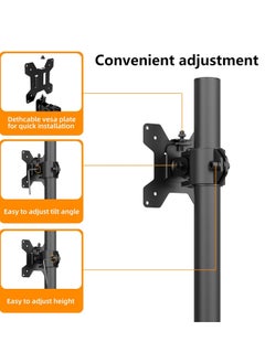 ELTRAZONE Monitor Mount for Most 13-32" Computer Screens up to 22lbs,Adjustable Single Desk Monitor Stand with Tilt Swivel Rotation, VESA 75x75mm/100x100mm  - Image 5