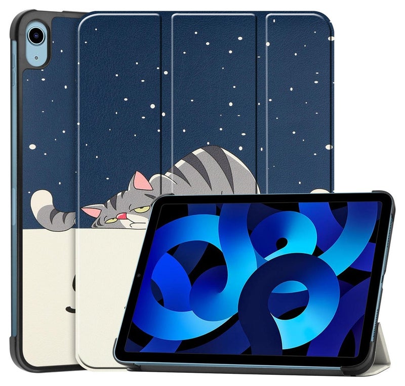 URBBKING Hard Protective Case Cover For iPad 2022 (10th Gen) 10.9 inch / iPad 2025 (11th Generation) Iazy Cat - Image 1