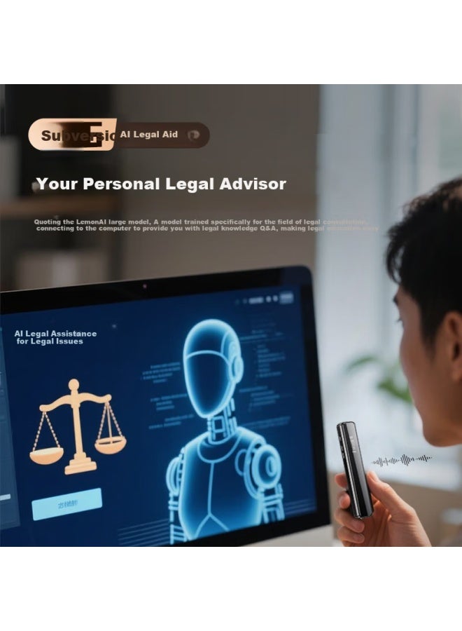 NINTAUS Nintaus Smart Ai Voice Recorder 64Gb With Transcription, Compact And Mini One-Button Recording, High Definition Long-Distance Recording Device, Portable For Meetings, Business, And Training, A1Pro - Image 3