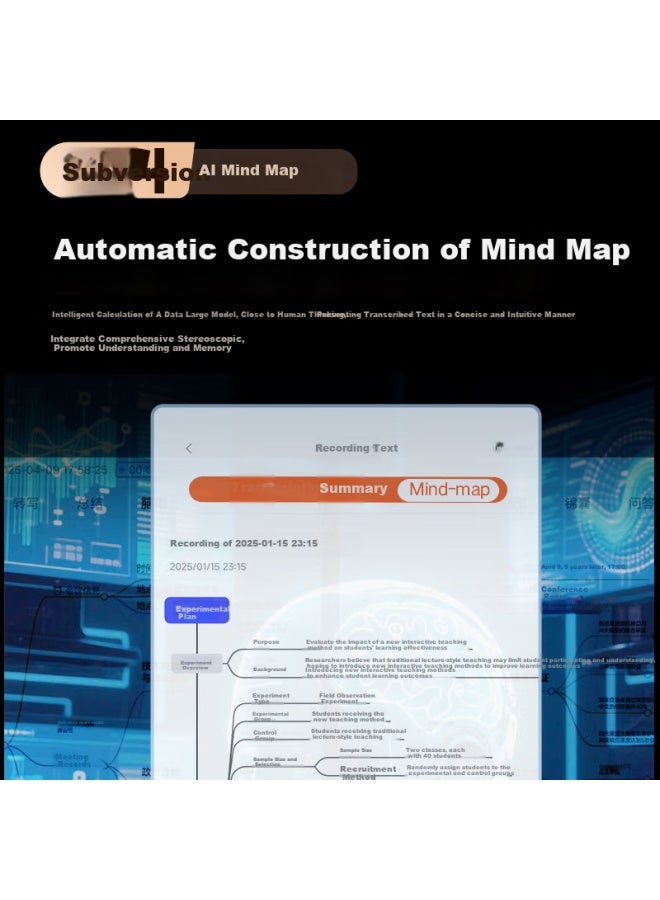 NINTAUS Nintaus Smart Ai Voice Recorder 64Gb With Transcription, Compact And Mini One-Button Recording, High Definition Long-Distance Recording Device, Portable For Meetings, Business, And Training, A1Pro - Image 2