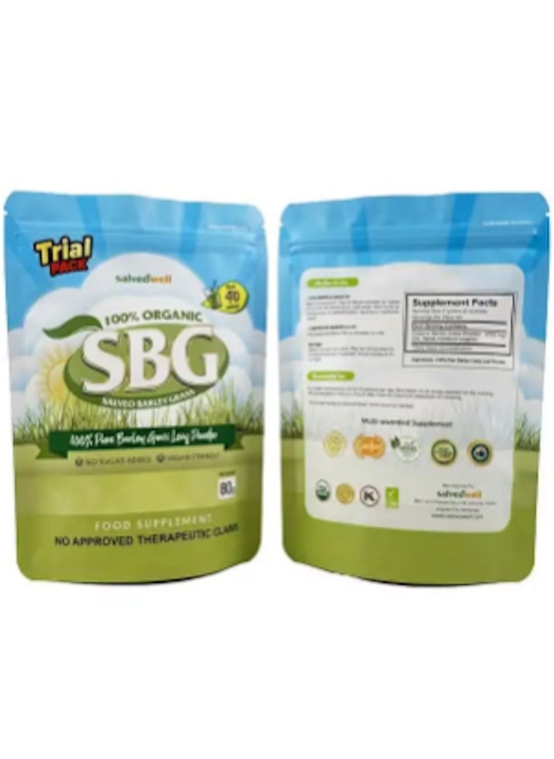 SBGM - SBG SALVEO BARLEY GRASS 100% Pure Barley Grass Leaf Powder - Image 1