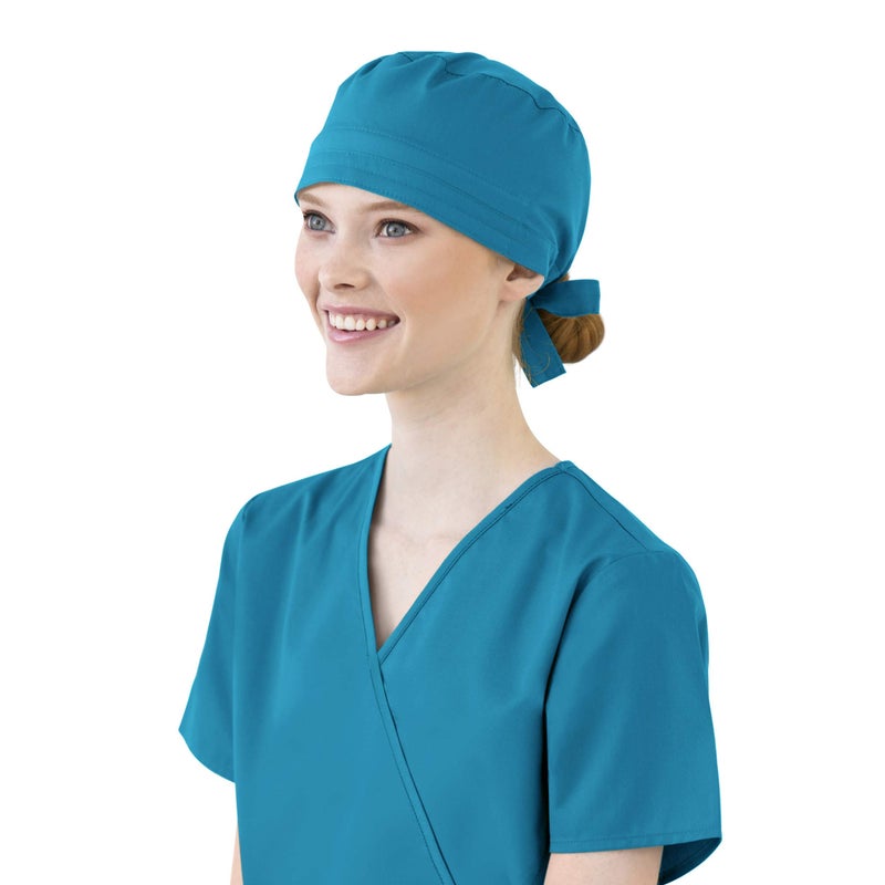 WonderWink Wink WonderWORK Scrubs for Unisex Tie Back Scrub Cap - Image 2