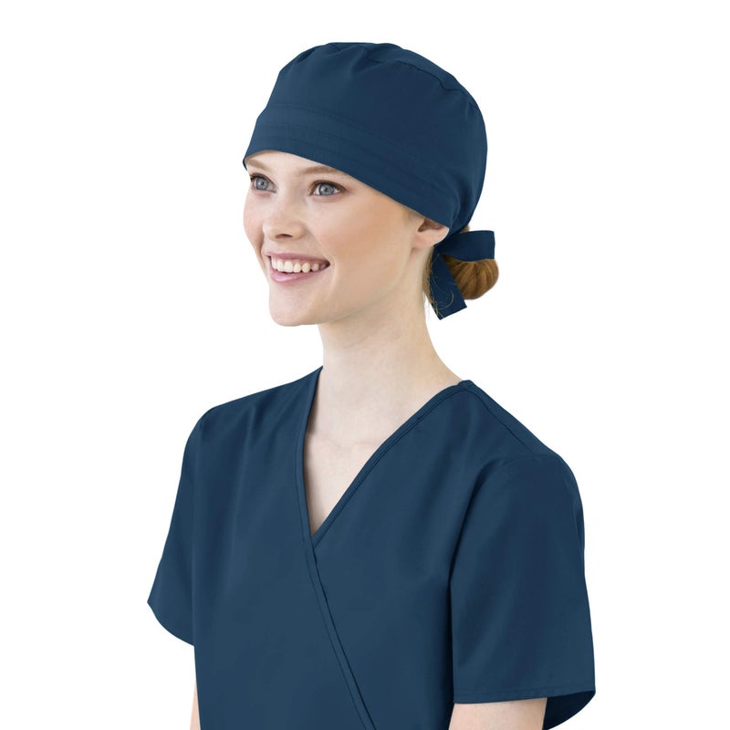 WonderWink Wink WonderWORK Scrubs for Unisex Tie Back Scrub Cap - Image 1