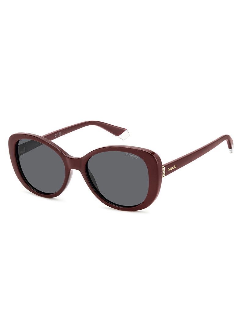 Polaroid Women's Polarized Rectangular Sunglasses - Pld 4154/S/X Black Millimeter - Lens Size: 55 Mm  - Image 1