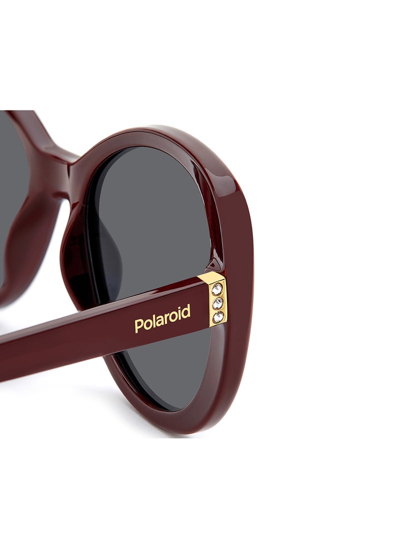Polaroid Women's Polarized Rectangular Sunglasses - Pld 4154/S/X Black Millimeter - Lens Size: 55 Mm  - Image 5