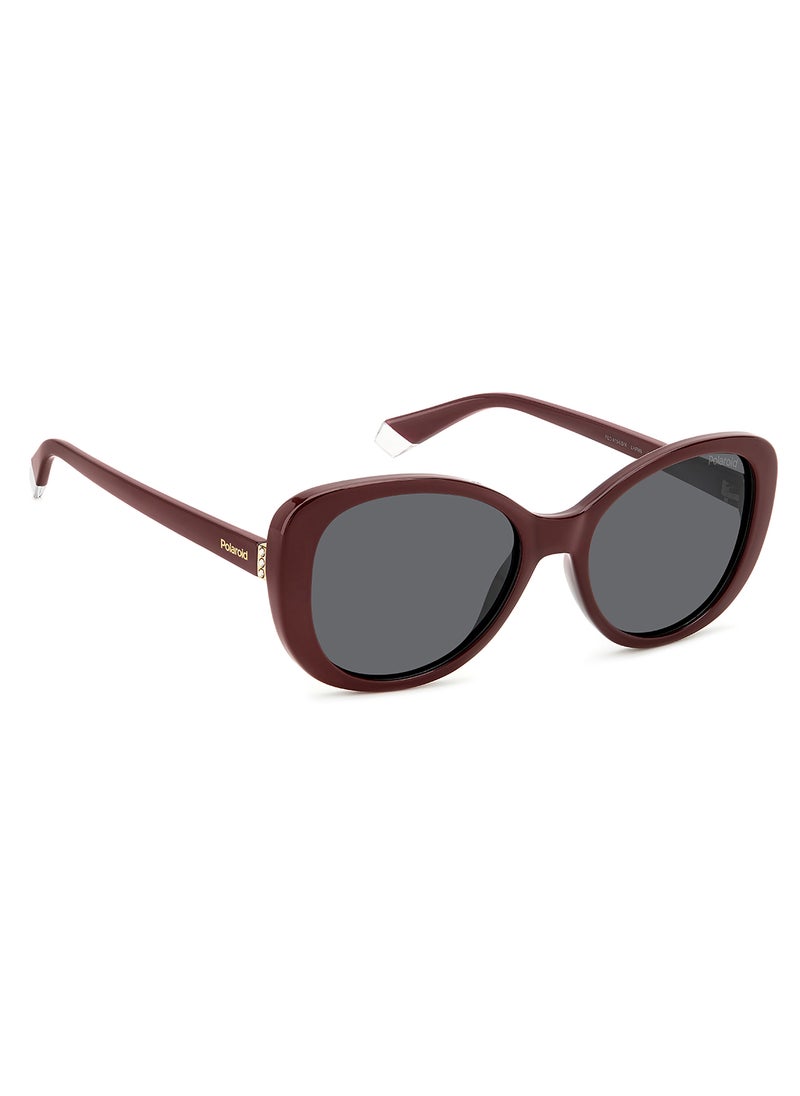 Polaroid Women's Polarized Rectangular Sunglasses - Pld 4154/S/X Black Millimeter - Lens Size: 55 Mm  - Image 2