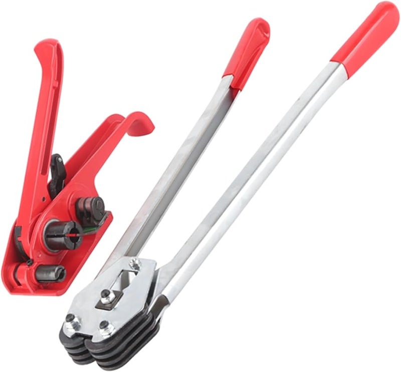 Manual PP PET Plastic Strap Sealer Tensioner Tool Set For 0 47 0 75 Inch Width Banding Machine - Image 2