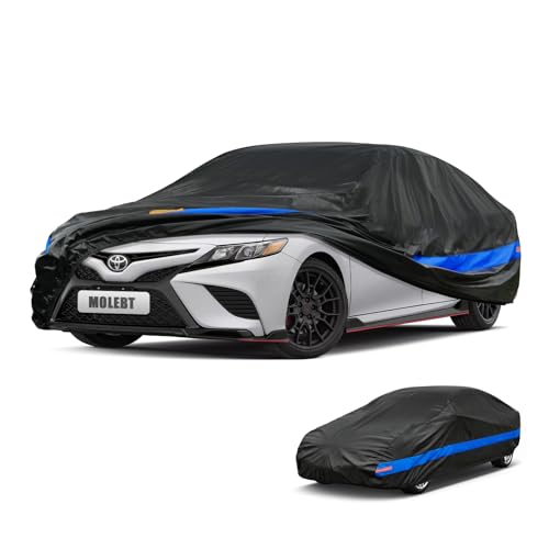 Molebt Car Cover Waterproof All Weather for Automobiles Universal Fit Sedan Coupe Chevrolet CorvetteCamaro Ford MustangFusion Honda AccordCivic KIA Optima Hyundai Sonata Nissan Maxima etc