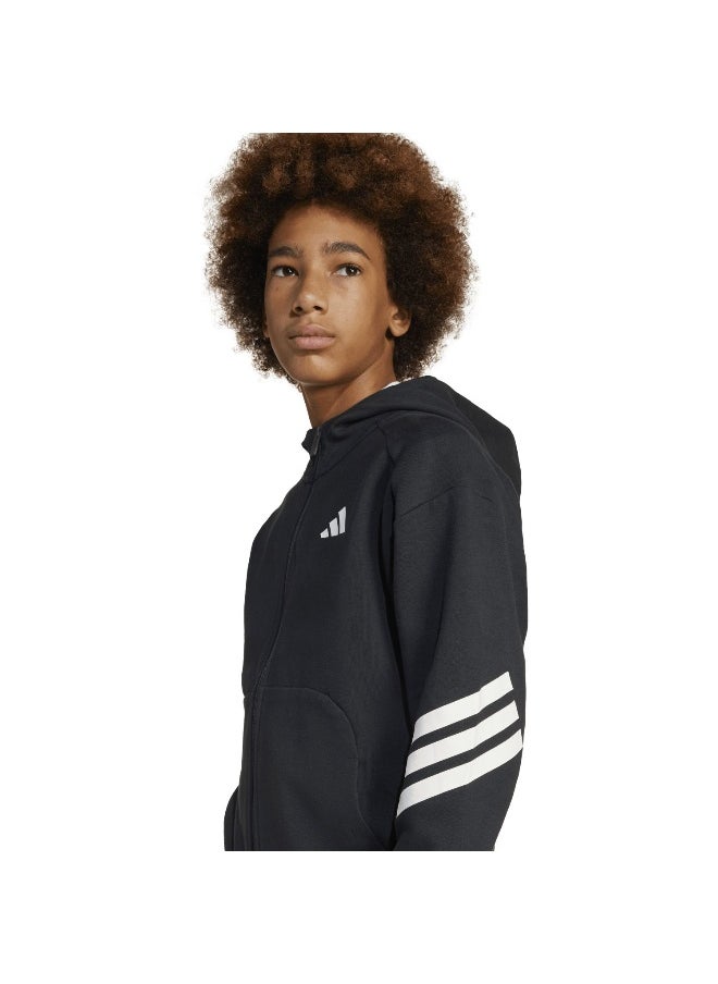 Adidas adidas future icons 3 stripes full zip track unisex hooded top  - Image 5