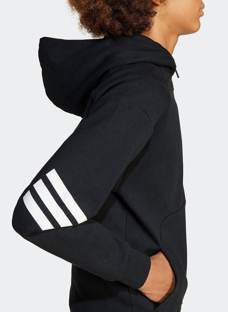 Adidas Future Icons 3 Stripes Full Zip Hooded Track Top - Image 4