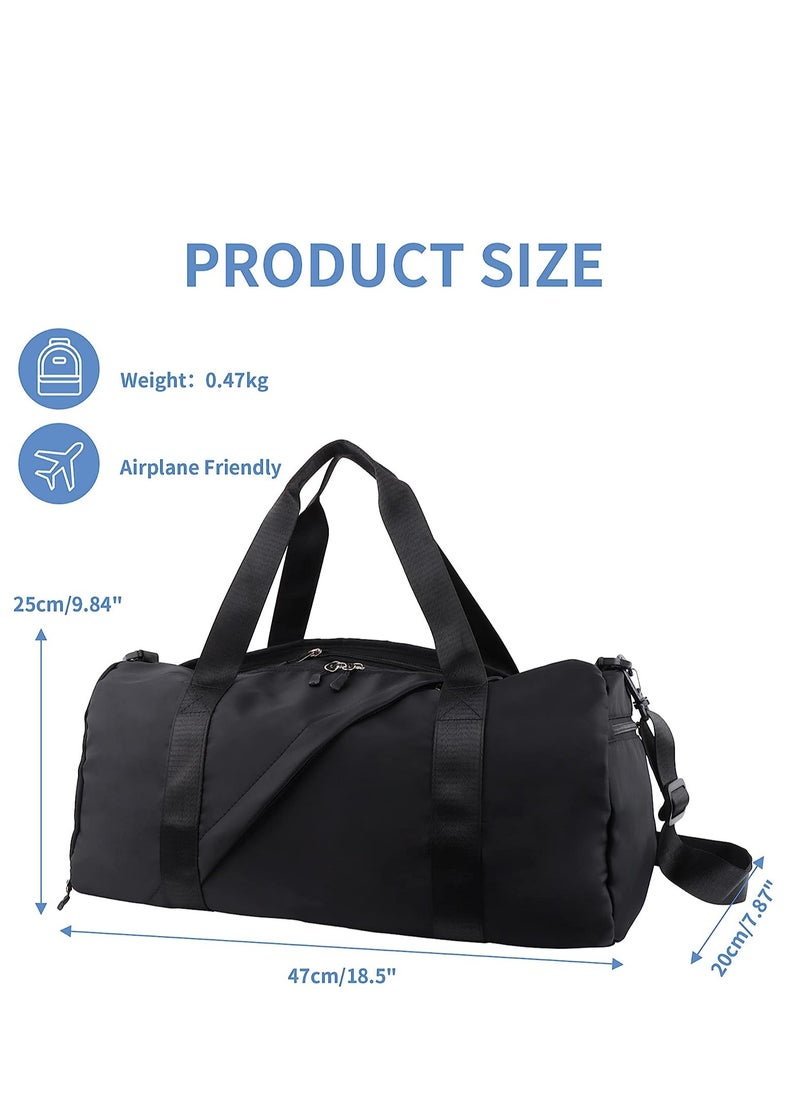 SYOSI - Gym Duffel Bag, Travel Bag for Women Men, Large Capacity Bag With Shoe Compartment and Wet Compartment, Sports Tote Gym Bag, Weekender Overnight Shoulder Bag - Image 1