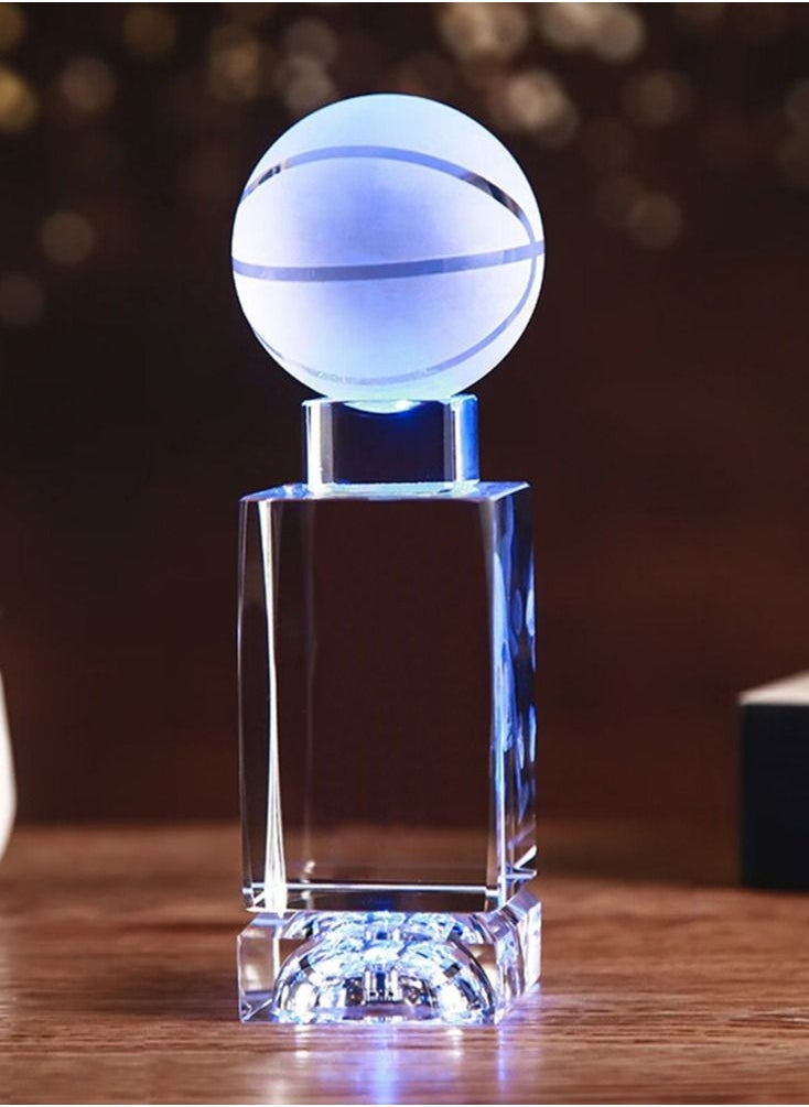 Astylway 3D Basketball Crystal Ball Night Light for Kids with Colorful LED Light Base,Birthday Gift for Boy Girl Kids Suitable for Basketball fans  - Image 4