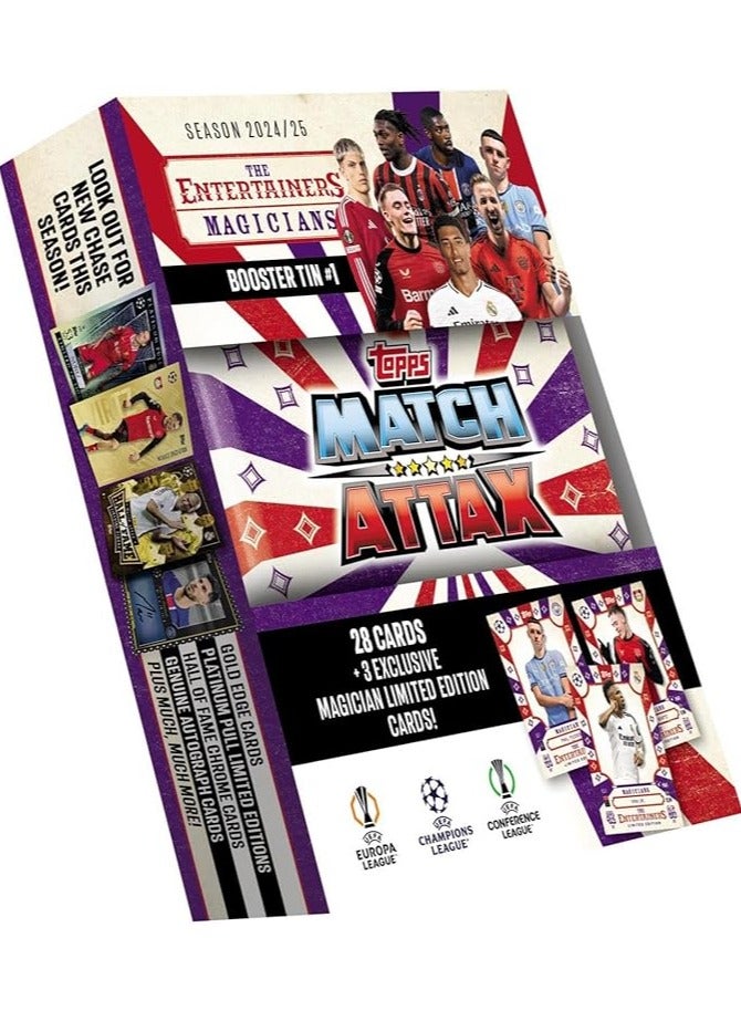 Topps Match Attax 24/25 Magicians Booster Tin – 28 Cards + 3 Magician LEs: Foden, Wirtz, Vini Jr - Image 5