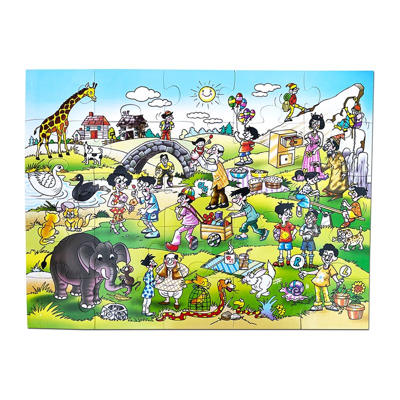 Creative's Opposites 3 in 1 | Educational Puzzles | Learning Opposite Words Puzzles | Fun Game for Kids | 25 Pieces Jigsaw Puzzles & Board Game | Ages 5 & Up - Image 2