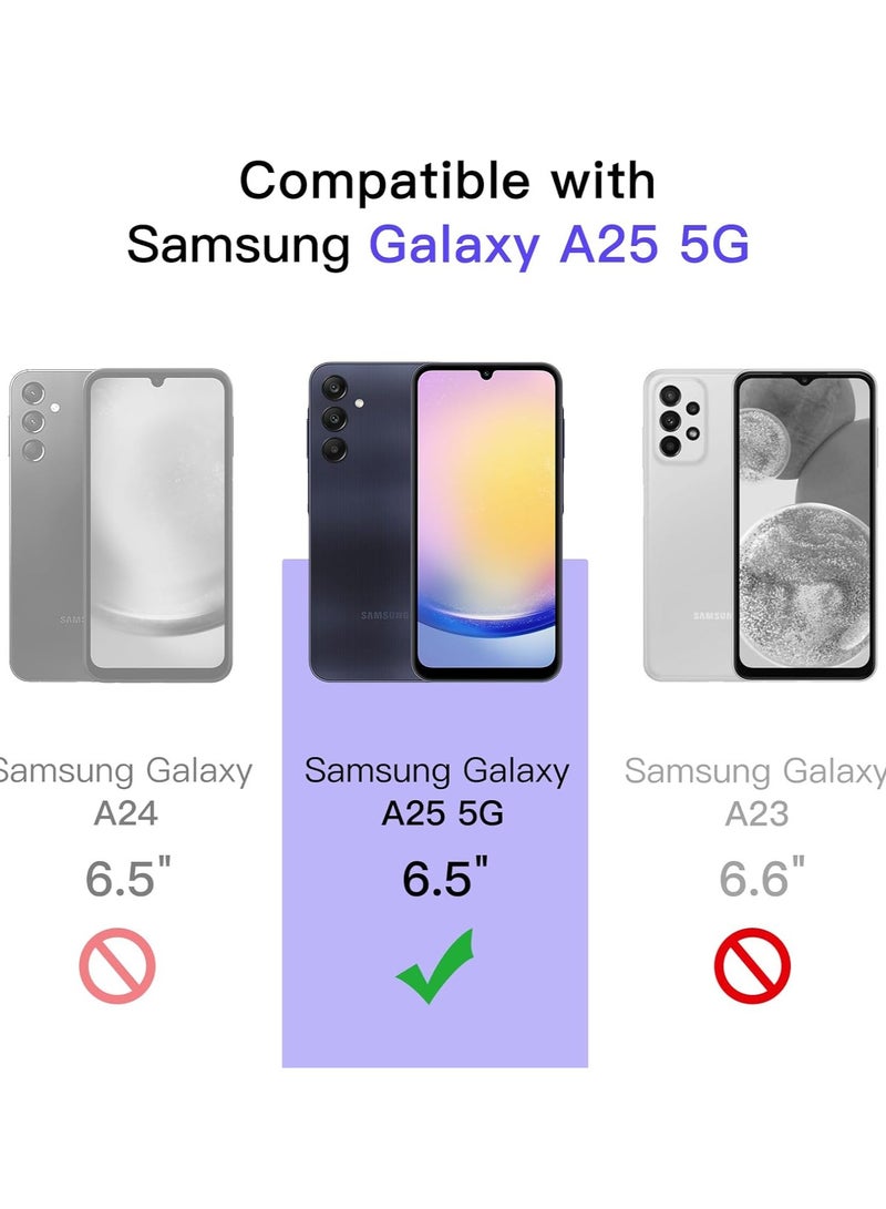 BORTONY Samsung Galaxy A25 5G Screen Protector 9H Hardness Scratch Resistance Screen Protector Pack of 3 Anti-Scratch HD Clear Tempered Glass Film For Samsung Galaxy A25 5G - Image 2