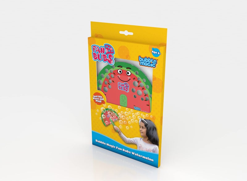 Bubble Magic Fan Bubs Watermelon, Bubble Solution with Hand Fan for The Kids 3 Years and Above, Multicolor, (FB50007) - Image 5