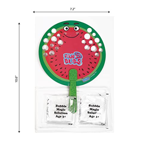 Bubble Magic Fan Bubs Watermelon, Bubble Solution with Hand Fan for The Kids 3 Years and Above, Multicolor, (FB50007) - Image 3