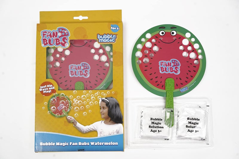 Bubble Magic Fan Bubs Watermelon, Bubble Solution with Hand Fan for The Kids 3 Years and Above, Multicolor, (FB50007) - Image 4