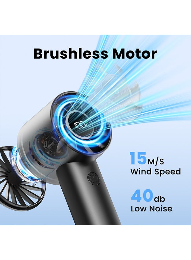 Gaiatop Portable Handheld Fan, Powerful 3-Speed Cooling, Ultra-Quiet Mini USB-C Rechargeable Fan, LED Display, 6.5H Battery, Personal Fan for Home, Office, Travel & Outdoor - Image 3