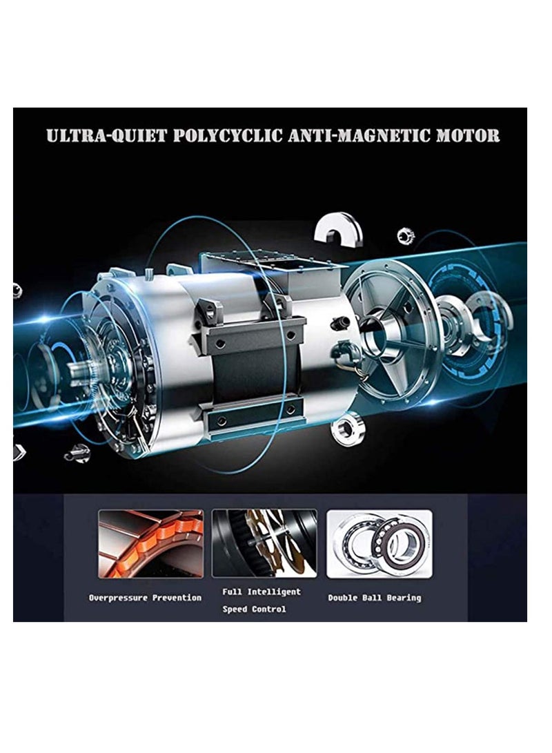 Watch Winder, Watch Winder Dust-Proof Box, PU Leather Self-Winding Mechanical Watch Box with Quiet Motor, Watches Rotation Storage Case Display Box for Automatic Mechanical Watches (black) - Image 3