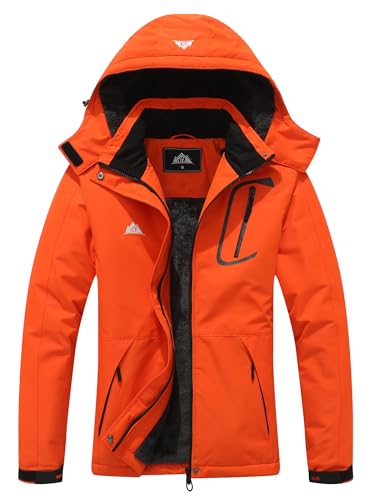 MOERDENG Women's Waterproof Ski Jacket Warm Winter Coat Outdoor Windbreaker Hiking Snowboarding Jacket - Image 1