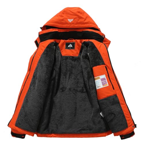 MOERDENG Women's Waterproof Ski Jacket Warm Winter Coat Outdoor Windbreaker Hiking Snowboarding Jacket - Image 4
