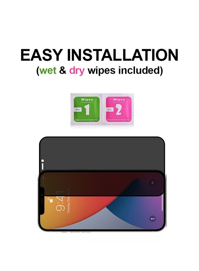 shAyzee Privacy Anti-Spy Tempered Glass Screen Protector For Apple iPhone X And XS Black - Image 3