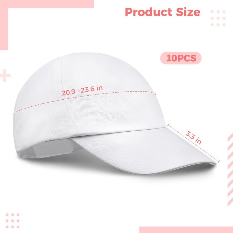 B bangcool DIY Kids Baseball Caps Hats - White DIY Creative Painting Polyester Sun Hat Sports Cap for Kids - Image 2