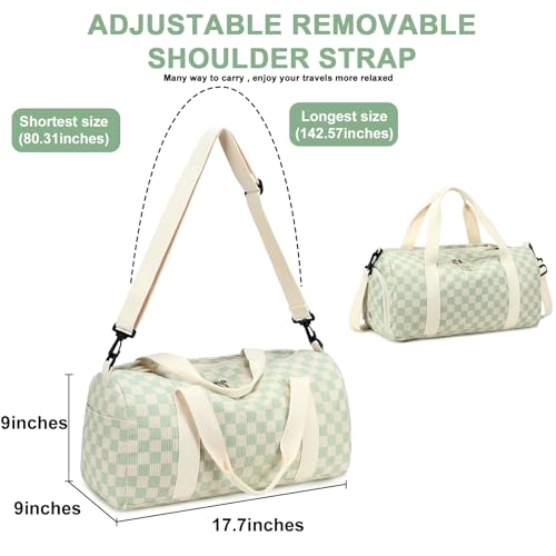 BLUBOON Duffle Bag Girls Kids Cute Gym Bag with Shoes Compartment & Wet Separation Waterproof Sports Overnight Travel Bag - Image 5