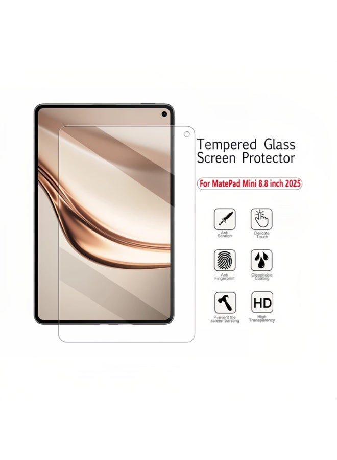 Screen Protector Compatible with Huawei MatePad Mini 8.8 inch 2025 (MLR-AL00/MLR-AL10) Tablet, 【2 Pack】 Tempered Glass Anti-scratch Film, 9H Hardness, Bubble-Free, HD Clear Tempered Glass - Image 3