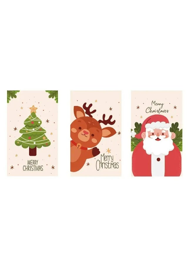 Kandid Cute Christmas Card for The Holiday Season, Christmas Card With Envelope (50pcs Santa ) - Image 3