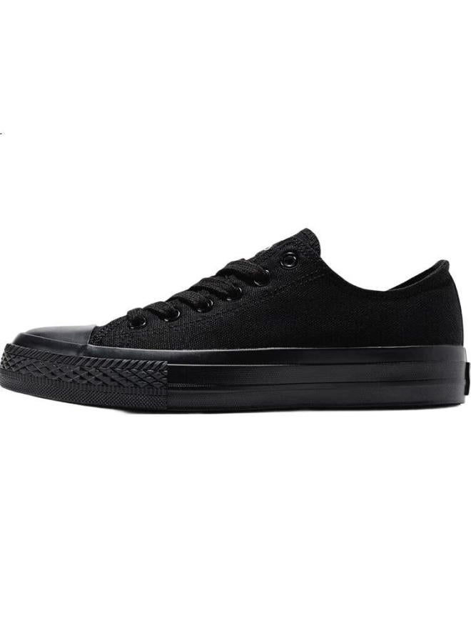 LEAP Official Men'S Canvas Shoes Summer New Breathable Casual Couple Shoes Black Black 43 - Image 2