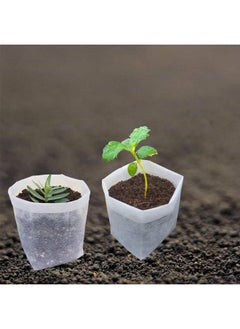 Generic Non-Woven Plant Nursery Bags, Seedling Pots Container for Vegetable, Flower, Starting saplings, Plant Grow 100pcs  - Image 1