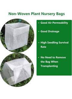 Generic Non-Woven Plant Nursery Bags, Seedling Pots Container for Vegetable, Flower, Starting saplings, Plant Grow 100pcs  - Image 5