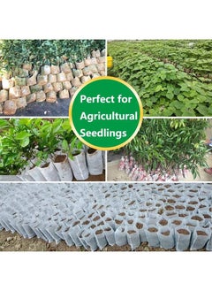 Generic Non-Woven Plant Nursery Bags, Seedling Pots Container for Vegetable, Flower, Starting saplings, Plant Grow 100pcs  - Image 4