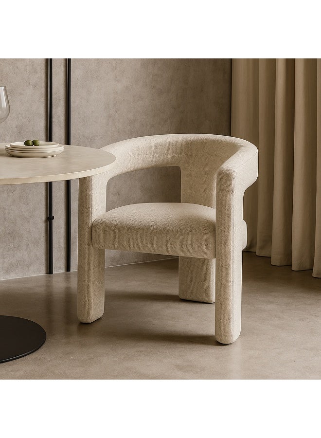 بيتونيا كرسي طعام اجمس - بيج - Image 1