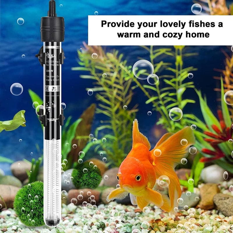 VAYINATO ® Imported Aquarium Fish Tank Glass Heater with Free Thermometer | IP 68 Water Proof | Blast Proof (100 Watts (Suitable for 100 L Tank)) by Petzlifeworld - Image 2
