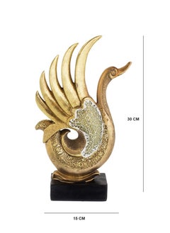 Dania A Golden Swan Decorative Figure With A Beautiful And Elegant Design 
