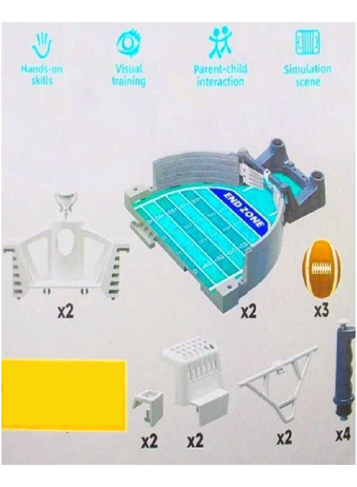 Mini Football Games, Tabletop Football Game Set for Kids, Desktop Soccer Game with 3 Footballs, Family Sports Board Game, Exercise Children's Agility and Visual Skills - Image 3