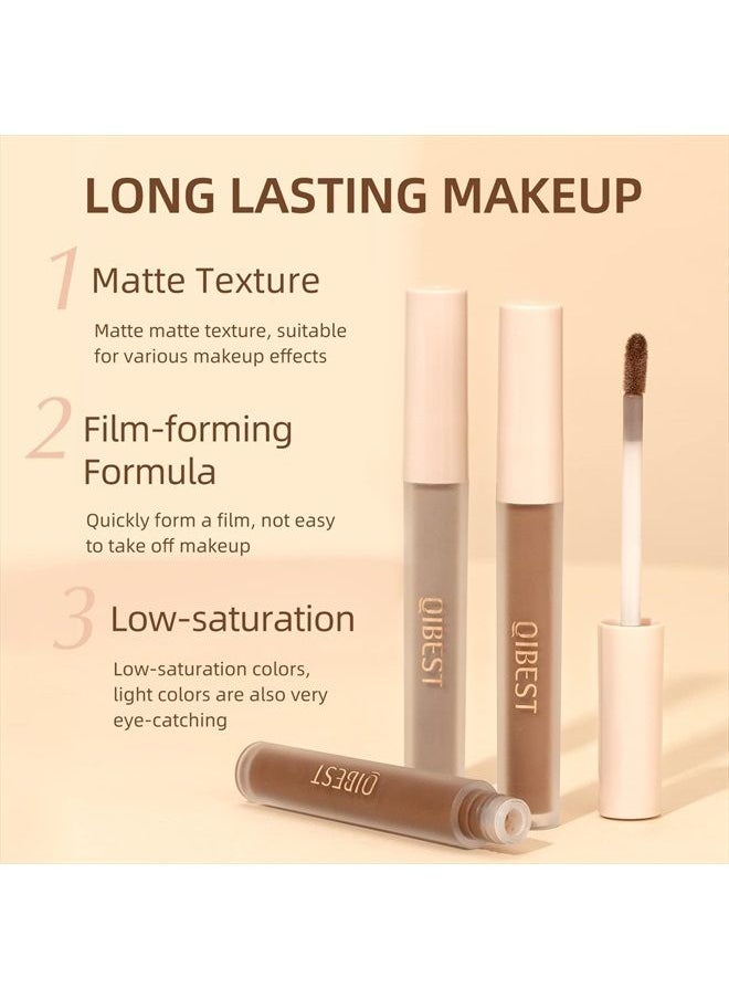Bestland - 8 Colors Liquid Matte Eyeshadow Set Nude Black Smokey Eyeshadow Cream Eyeshadow Primer Waterproof Quick Drying Eye Brightener Highlighter Blusher Eye Shadow Makeup - Image 1