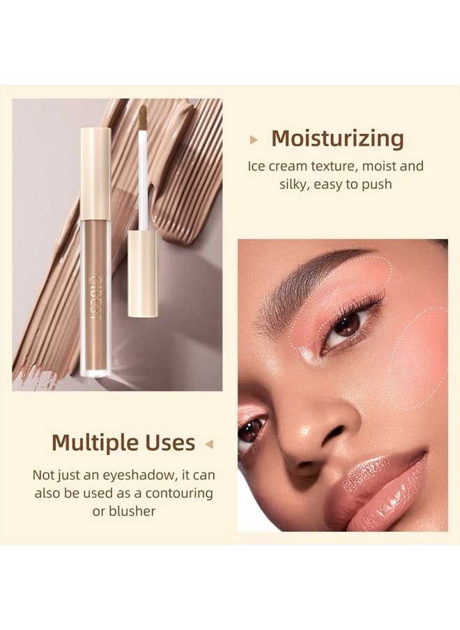 Bestland - 8 Colors Liquid Matte Eyeshadow Set Nude Black Smokey Eyeshadow Cream Eyeshadow Primer Waterproof Quick Drying Eye Brightener Highlighter Blusher Eye Shadow Makeup - Image 1