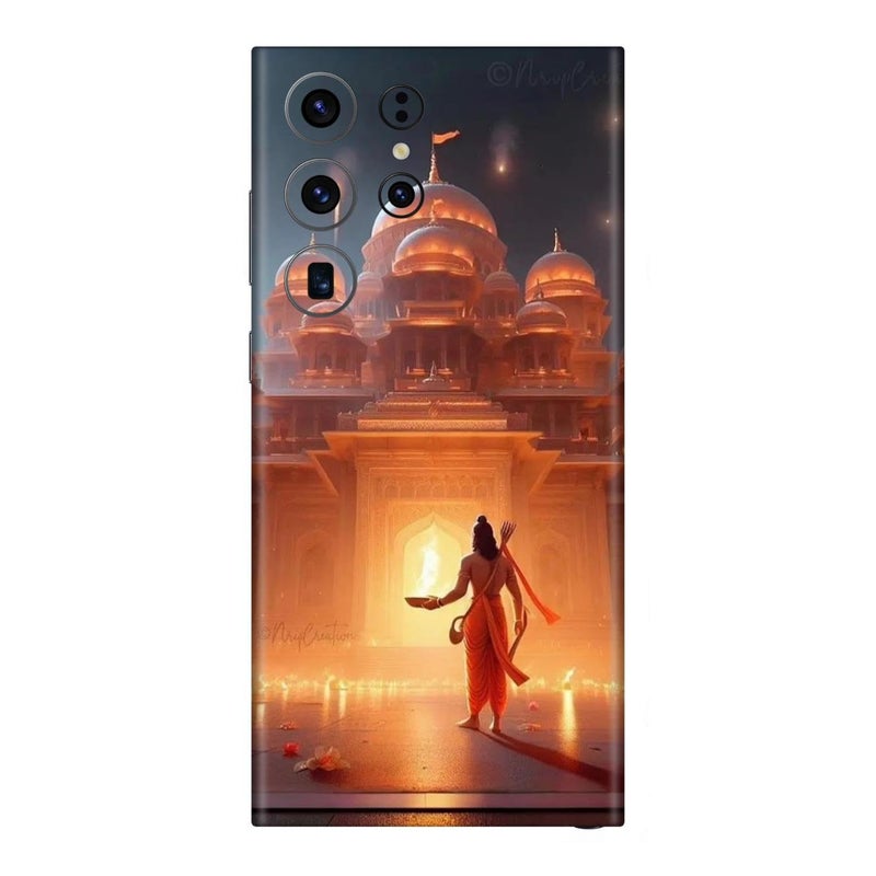 WRAP CRAFT Mobile Skin Sticker Compatible with Samsung Galaxy S23 Ultra 5G Skin Not Back Cover, Camera & Back Protector Mobile Skin Wrap; SA-GA-S23 Ultra 5G-KE-198 - Image 1