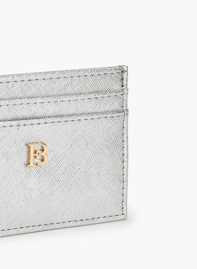 Flora Bella By Shoexpress SILVER Flora Bella Metallic Accent Card Holder Ramadan Collection for Women | Best Price UAE