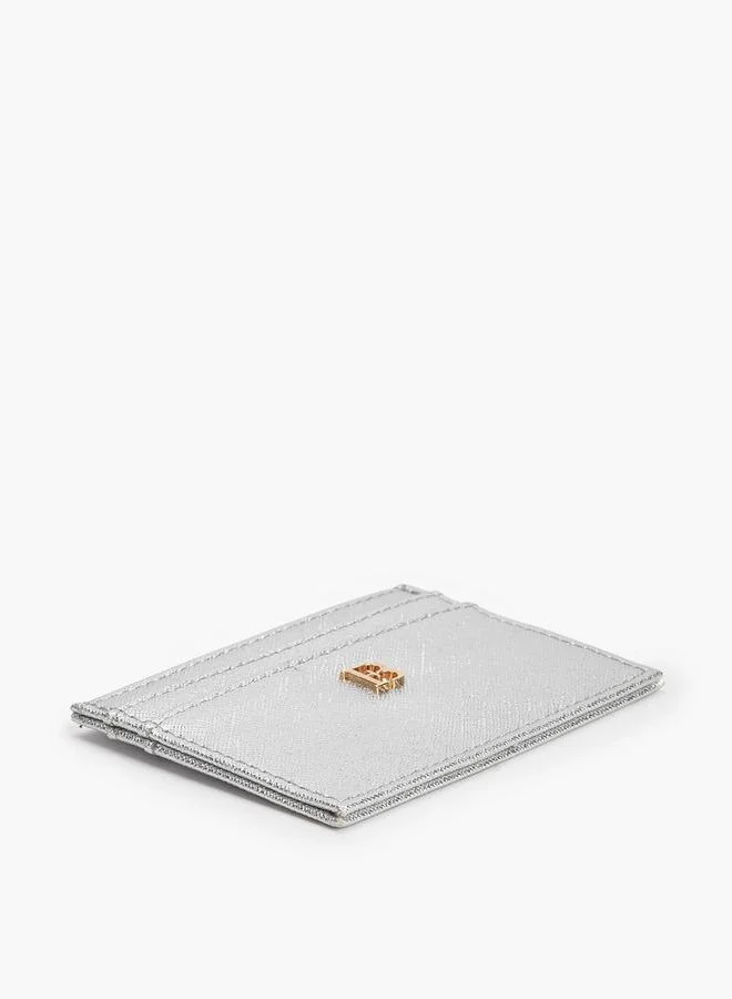 Flora Bella By Shoexpress SILVER Flora Bella Metallic Accent Card Holder Ramadan Collection for Women | Best Price UAE
